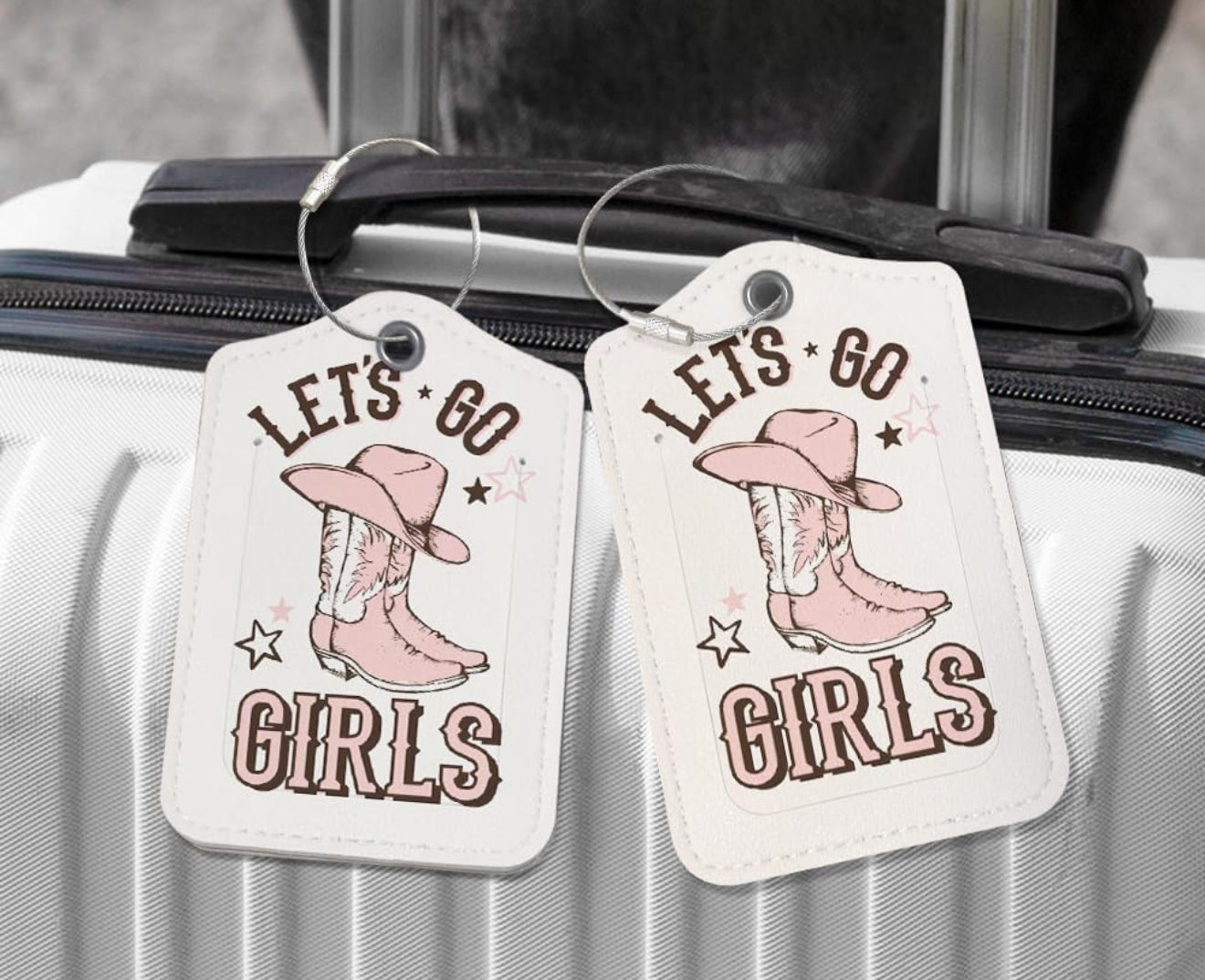 Let’s go girls luggage tags