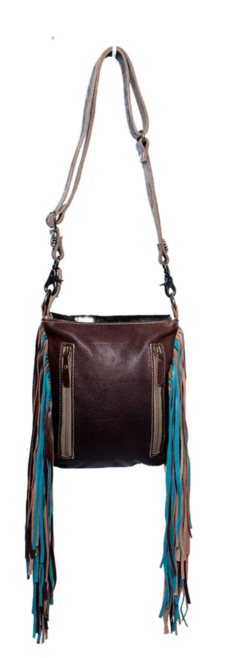 Cobal blue Myra conceal carry crossbody purse