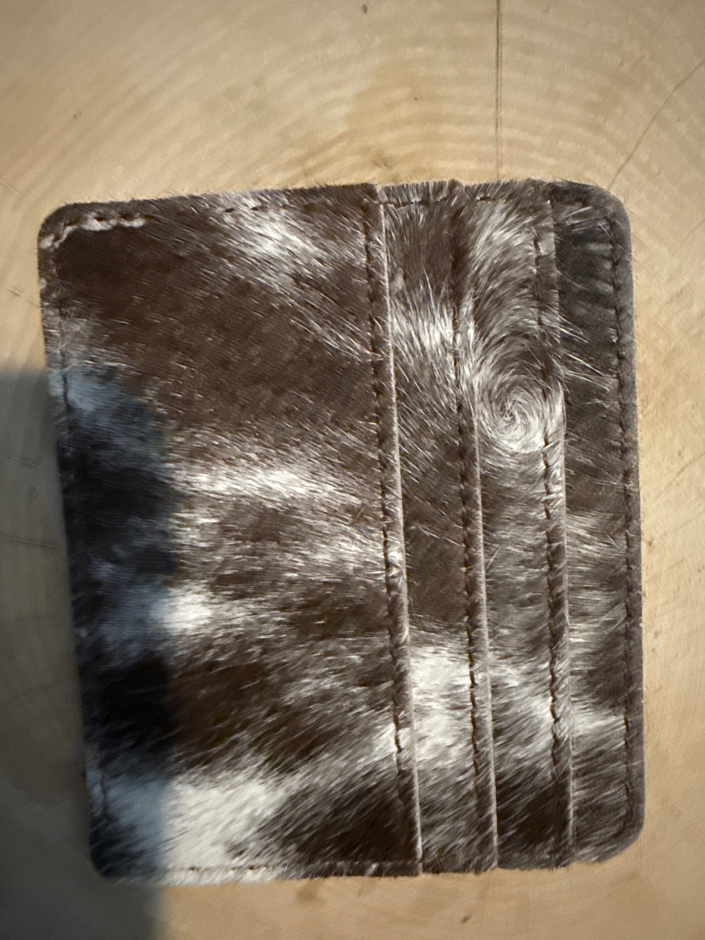 Pocket cowhide card holder