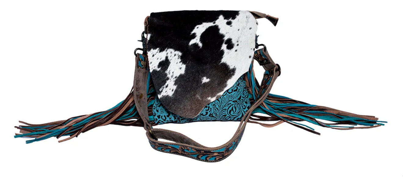 Cobal blue Myra conceal carry crossbody purse