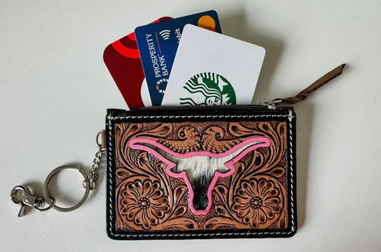 Keychain card holder