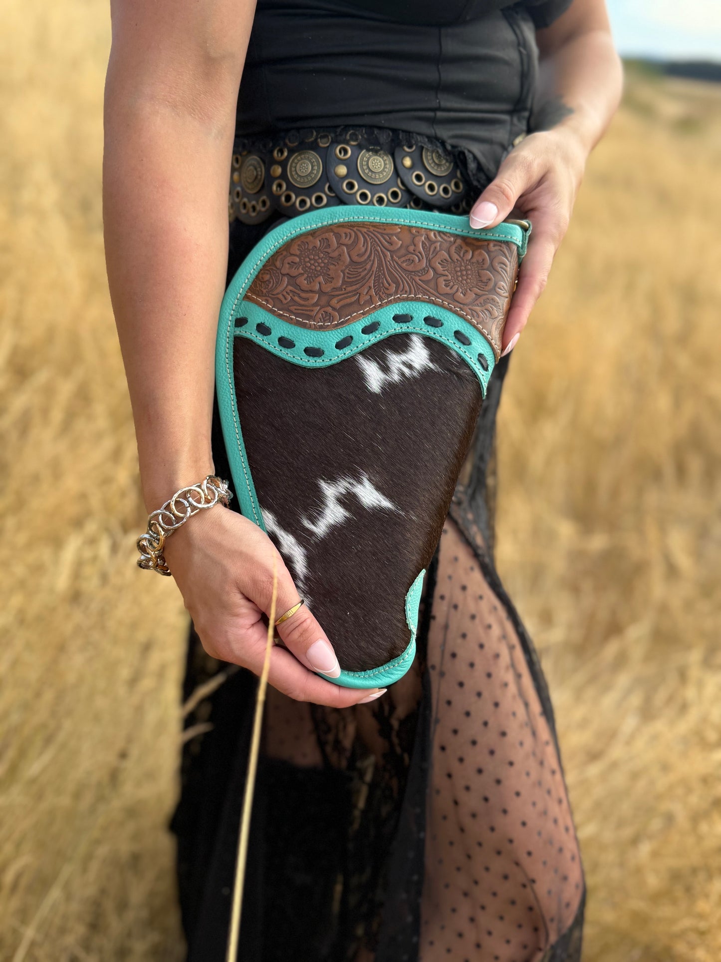 Turquoise 11” gun case