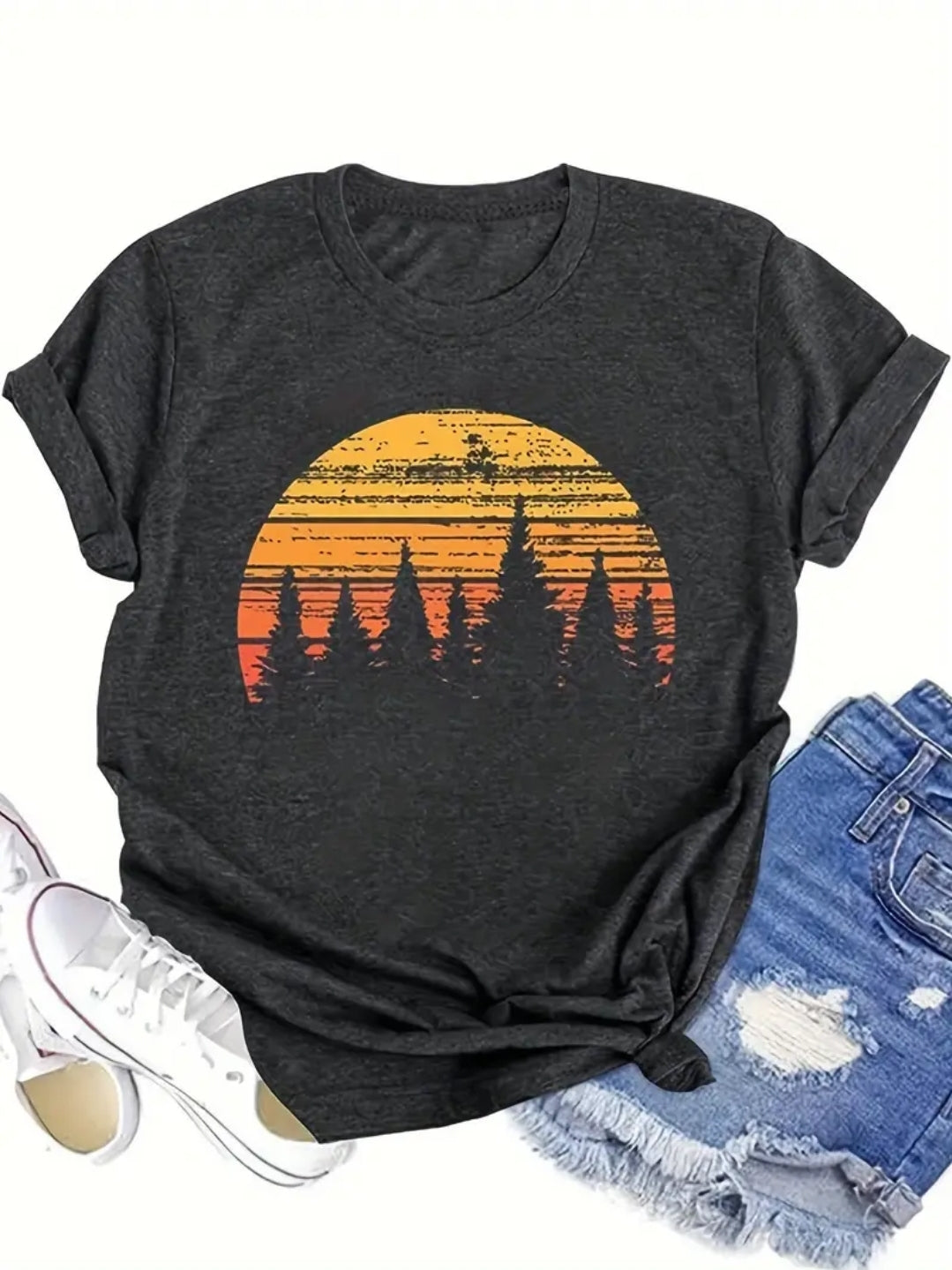 Forest and sunset T-Shirt