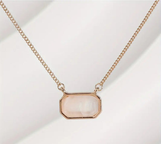 Natural stone pendant necklace