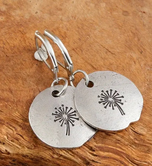 Dandelion earrings