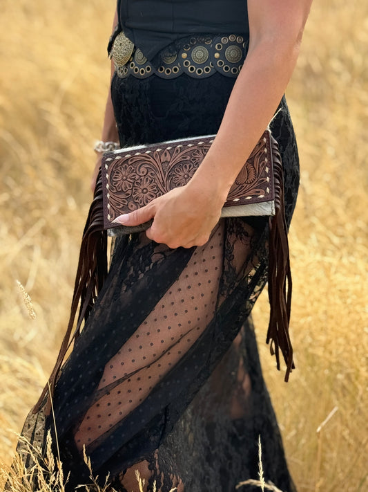 Genuine leather wallet bag