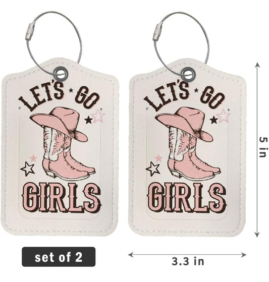 Let’s go girls luggage tags