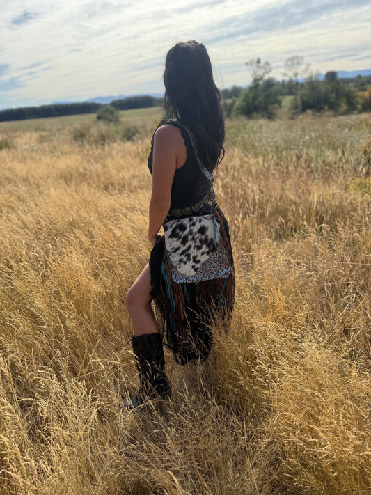 Cobal blue Myra conceal carry crossbody purse