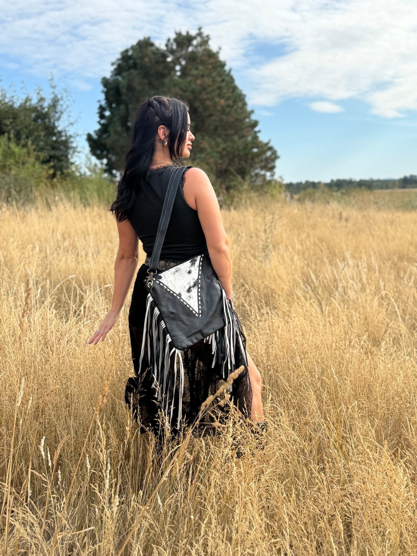 Myra speckled medium conceal carry crossbody