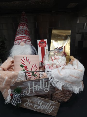 Holly Jolly gift basket