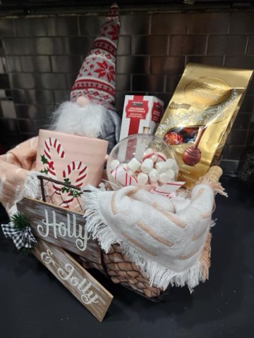 Holly Jolly gift basket